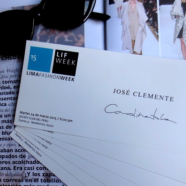 Chicas recuerden que estamos sorteando entradas (con derecho a asiento) para el #lifweekoi15 gracias a #movistarlifweek 
#lifweek #limafashionweek #joseclemente #sorteo #sunglass #magazine #runway